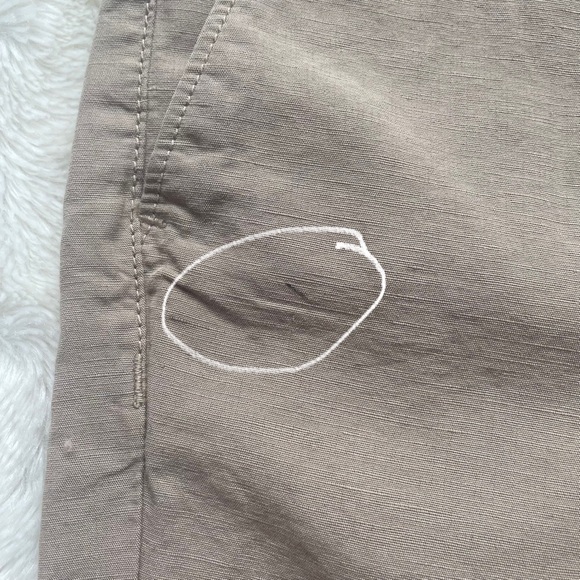 John Varvatos USA Linen Blend Flat Front Khaki Shorts - Picture 9 of 9